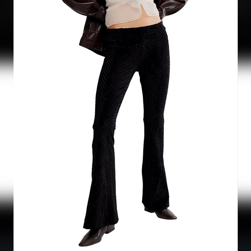 Free People Black Flare Pants
